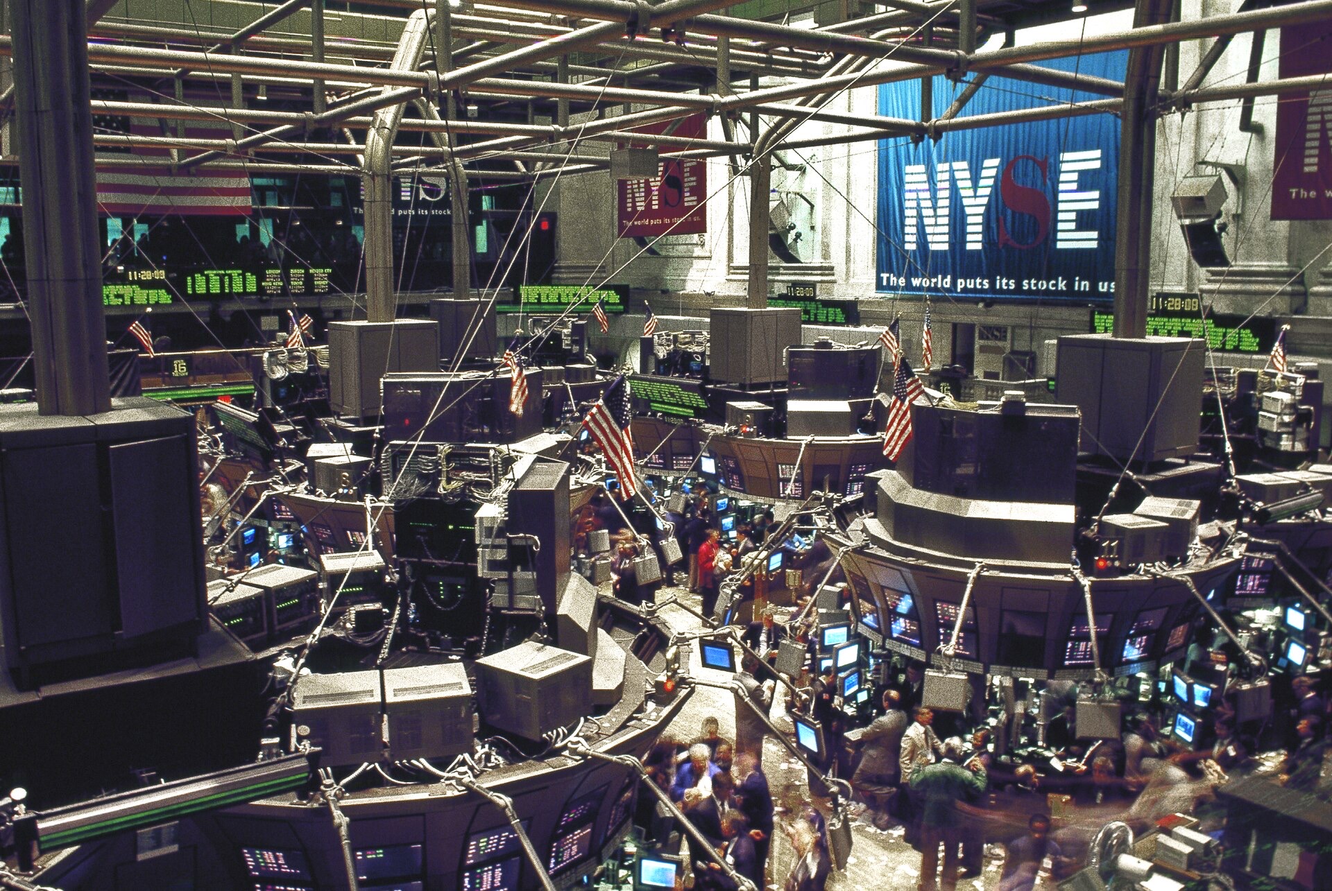 The trading floor of the New York Stock Exchange